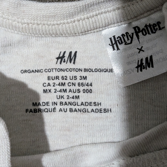 🍼 4 for $10 H&M Harry Potter long sleeve shirt 3 mo - Picture 2 of 2